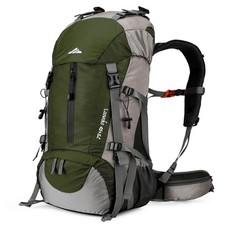 50L Hiking Backpack, Waterproof Camping Essen...