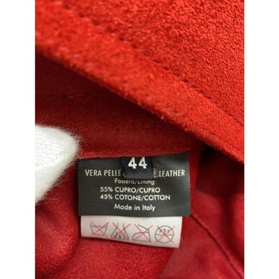 GUCCI Tom Ford Era Suede Jacket Red 44 Archive 00s Leather Rare