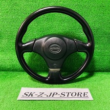 Toyota Genuine Altezza Sxe10 Rs200 Lexus Is300 Steering Wheel Black Leather Used