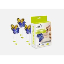6-Pack AFP Interactives Flutter Bug Refill For Flutter Bug Butterfly Toy For Cat