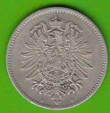 Coin Silver Empire 1 Mark 1875 D Good Very Nice nswleipzig