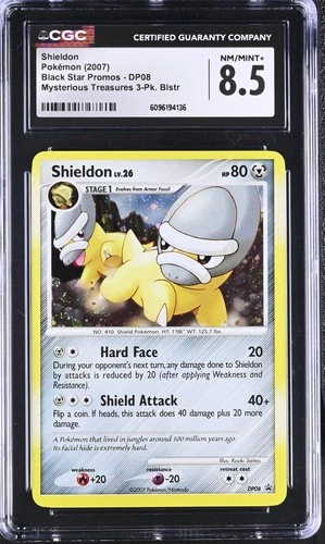 CGC 8.5 Shieldon 2007 Black Star Promos DP08 Holo Pokemon Card