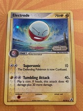 Pokemon Card - Electrode Legend Maker 32/92 Reverse Holo Uncommon Stamped