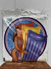 Intex The Wet Set Blue Inflatable 1994 Pool Float Lounger 72"x 27" New NOS
