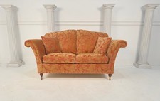 Immaculate Duresta Chichester 2 Seater Red Gold Floral Scroll Sofa - RRP £4,100