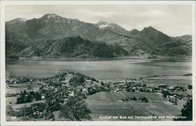 Postcard Kochel am See with Duke's Stand and Home Garden (No.9422)
