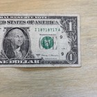 Trinary Fancy Serial Number One Dollar Bill, I 18718717  2017A — photo 2