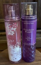 Bath Body Works WINTERBERRY WONDER Fragrance Mist Spray Splash Lot 2 - 8oz NEW
