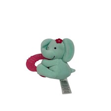Child of Mine Carters Green Elephant Flower Bow Ring Teether Baby Soother Toy