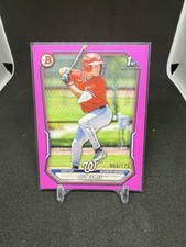 Bowman 2024 Coy James Washington Nationals #BP-33 Pink Parallel Rookie /175 Card. rookie card picture