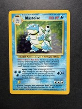 Pokemon Cards: Blastoise 2/102: Base Set: Rare Holo: NM