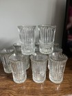 Vintage Ribbed Crystal Tumblers Set of 12 Libby Glasses