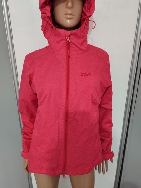 Women Jack Wolfskin Jacket Pink Polyester 34 / XS