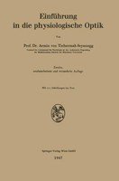 EinfüHrung In Die Physiologische Optik Armin V. Tschermak-Seysenegg