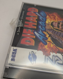 FACTORY SEALED Die Hard Arcade (Sega Saturn, 1997) NEW RARE w/ tears in plastic