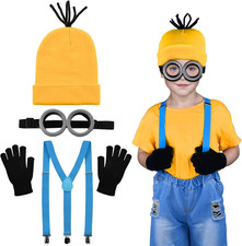 4Pcs Halloween Costume Accessories Kids Steampunk Goggles Glasses Blue Y-Back Su