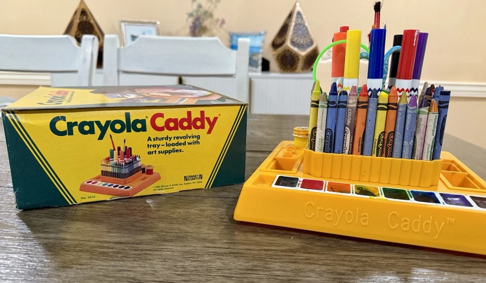 Carrito Crayola 1983 vintage - ¡Caja original con pintura original y más! Foto 2 de 4