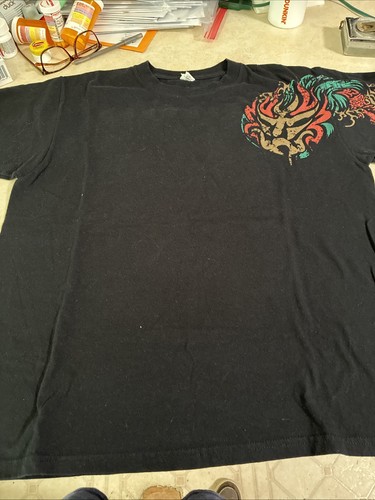 Vintage Rare Chthonic Chinese Black Death Metal Shirt Large Sigh Emperor
