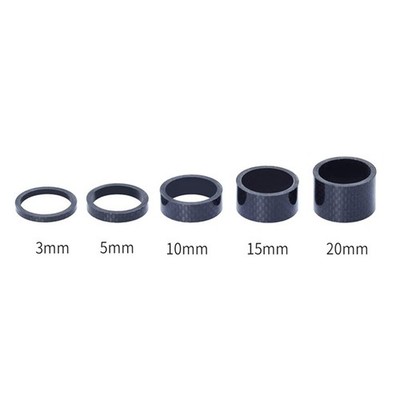 Werten Sie das Look & Feel Ihres Fahrrads mit 5-teiligem Carbonfaser-Lenkerringe