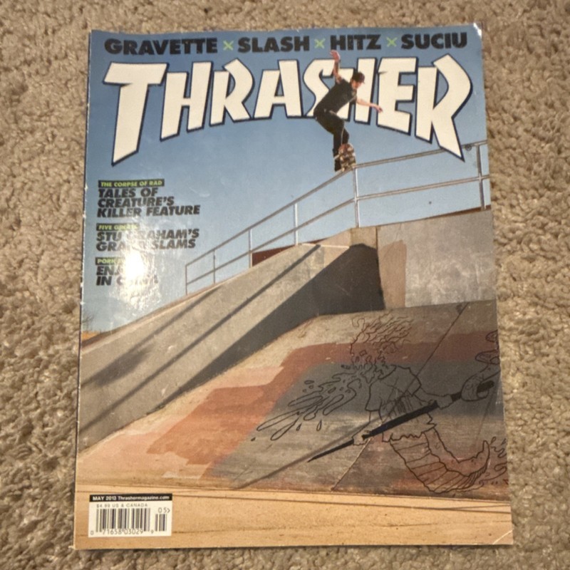 Thrasher Magazine May 2013 Issue 059 Featuring Darren Navarrette Skateboarding