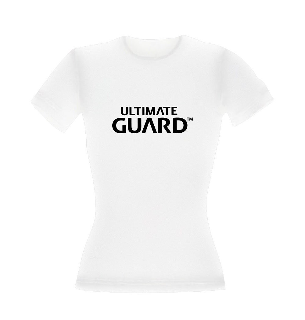 Белая женская футболка с надписью Ultimate Guard Wordmark