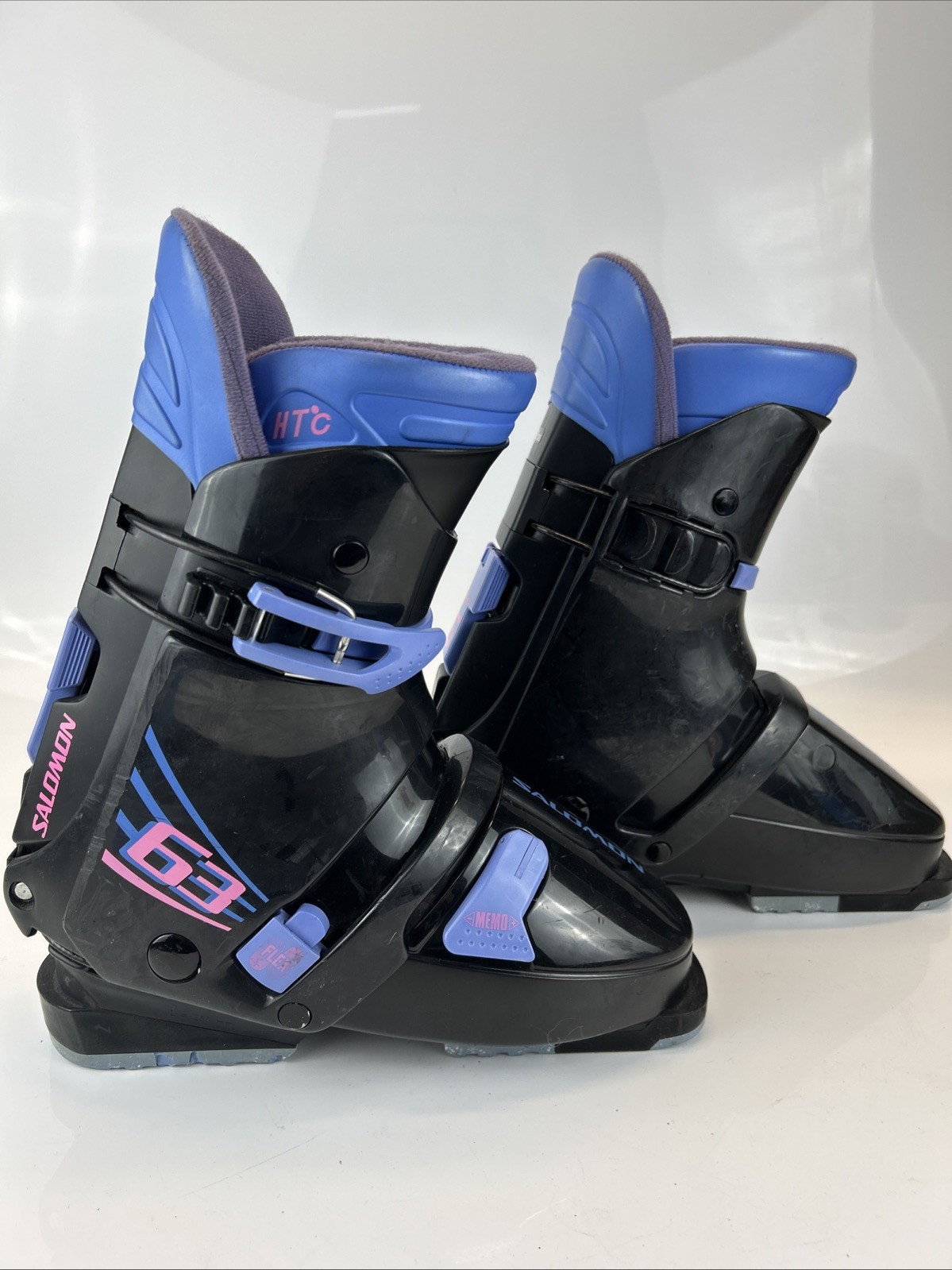 Scarponi da sci Salomon HTC 63 vintage nero viola misura 24 5 315 mm