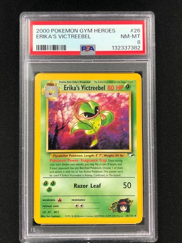 Erika's Victreebel (Unlimited) graded PSA 8 for sale on eBay