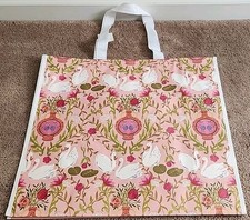Marshalls - Beautiful Flowers, Swans & Vases - Large Reusable Shopping Tote Bag