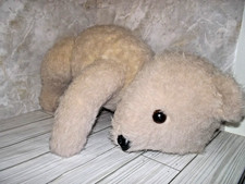 Vintage Large Teddy Bear Tan Light Brown Jointed Stuffed Plush No Tag