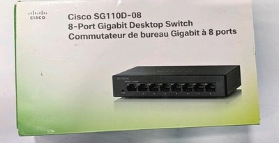  Cisco SG110D-08 8-Port Gigabit Desktop Ethernet Switch 1000 MBit
