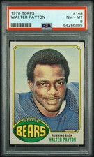 1976 TOPPS #148 WALTER PAYTON ROOKIE RC PSA 8