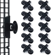 LINLAN 10 Pieces Aquarium Divider Suction Cup Clips, Glass Fixing Black