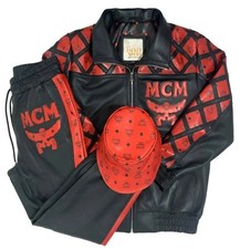 Luxury MCM 3 Piece Tracksuits Designer MCM Leather Suits