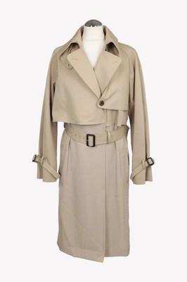 Hugo Boss Damen Jacke Gr. 40 Beige NEU Baumwolle Jacke Mantel  Mantel