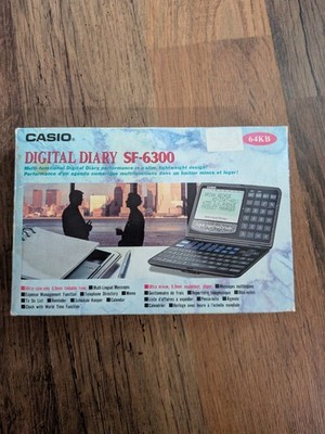 Casio SF-6300 Digital Diary World Clock Expense Management Never Used Boxed