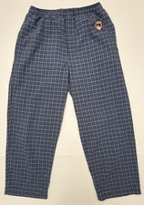 GUC Warner Bros Men's Tasmanian Devil Blue Plaid Pajama Pants 100 Cotton SZ S
