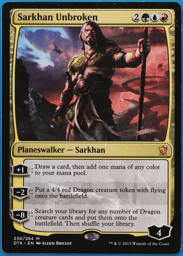 Sarkhan Unbroken Dragons of Tarkir PLD Mythic Rare CARD (505365) ABUGames - Picture 1 of 2