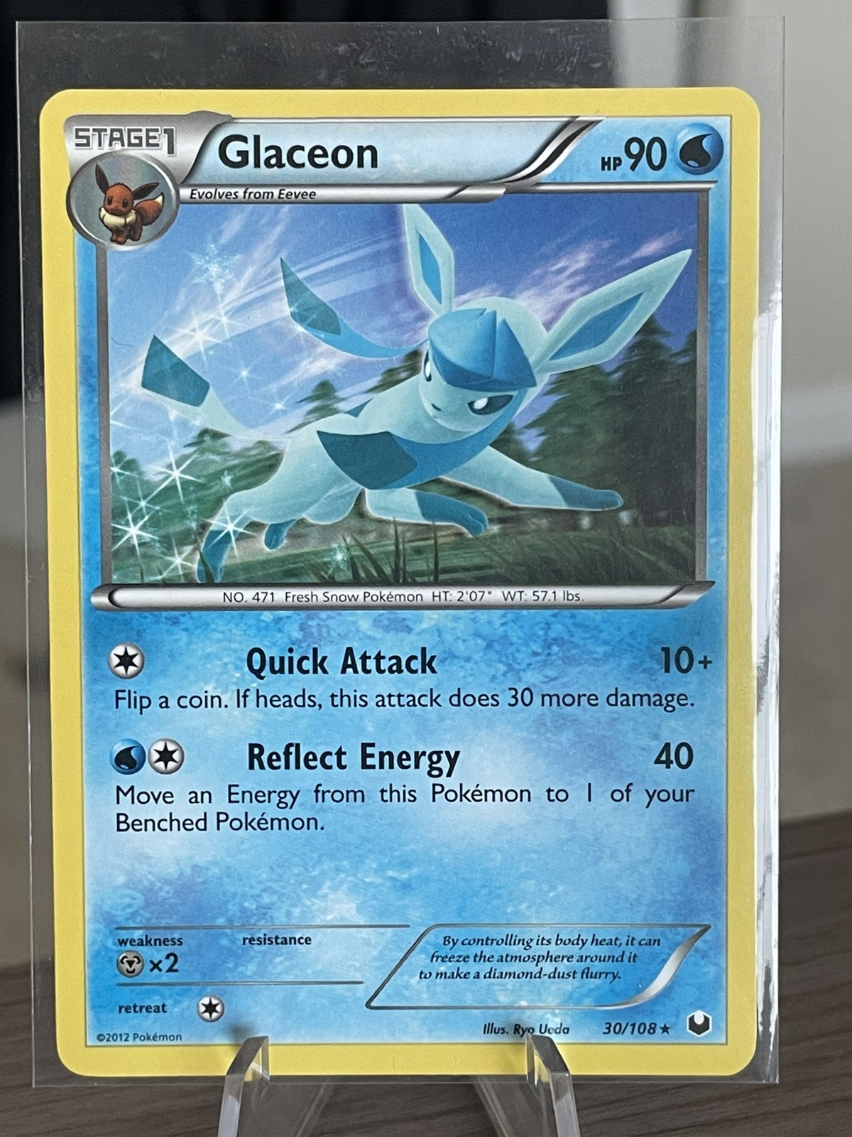 Pokémon Glaceon 30/108 Dark Explorers Rare LP