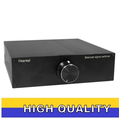 Heareal QX1 1 IN 2 OUT XLR Audio Switcher Full Lossless Balanced Signal Switcher
