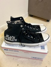 Zapatillas deportivas Black Sabbath Chuck Taylor Converse All Star Never Say Die para hombre 10,5