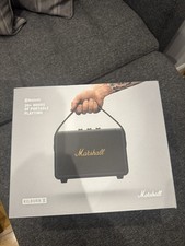 Marshall Kilburn II Portable Rechargeable Wireless Bluetooth Speaker-black&brass