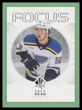 2024-25 SP Authentic Freshman Focus #FF-50 Zach Dean St. Louis Blues