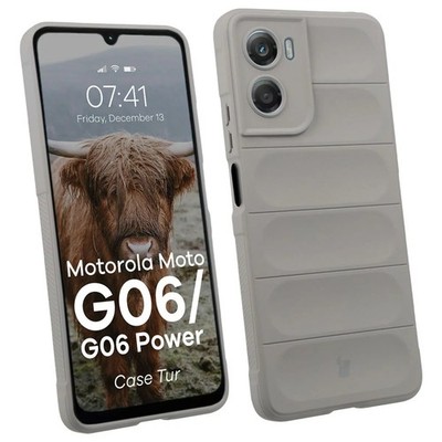 Handyhülle für Motorola Moto G06 4G / G06 Power 4G Bizon Case Cover Hellgrau