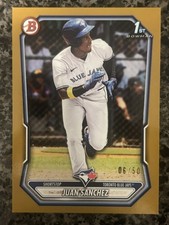 2026 Bowman Juan Sanchez 1st /50 Gold Paper Prospect #BP-25 Blue Jays