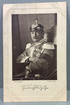 King Frederick Augustus III of Saxony in Uniform Postcard