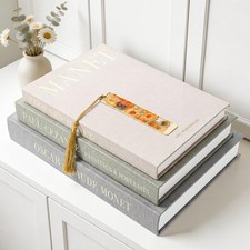 3 PCS Linen Decorative Books Aesthetic Fake Artificial Storage Coffee Table