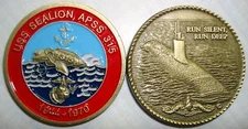 USS Sealion APSS 315 Submarine Coin Run Silent Deep SS