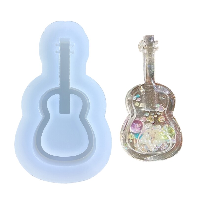 Shaker Crystal Epoxy Resin Mold DIY Hanging Pendant Silicone Mould