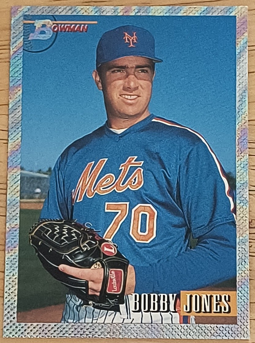 1993 Bowman Bobby Jones FOIL #355 New York Mets Top Prospect 