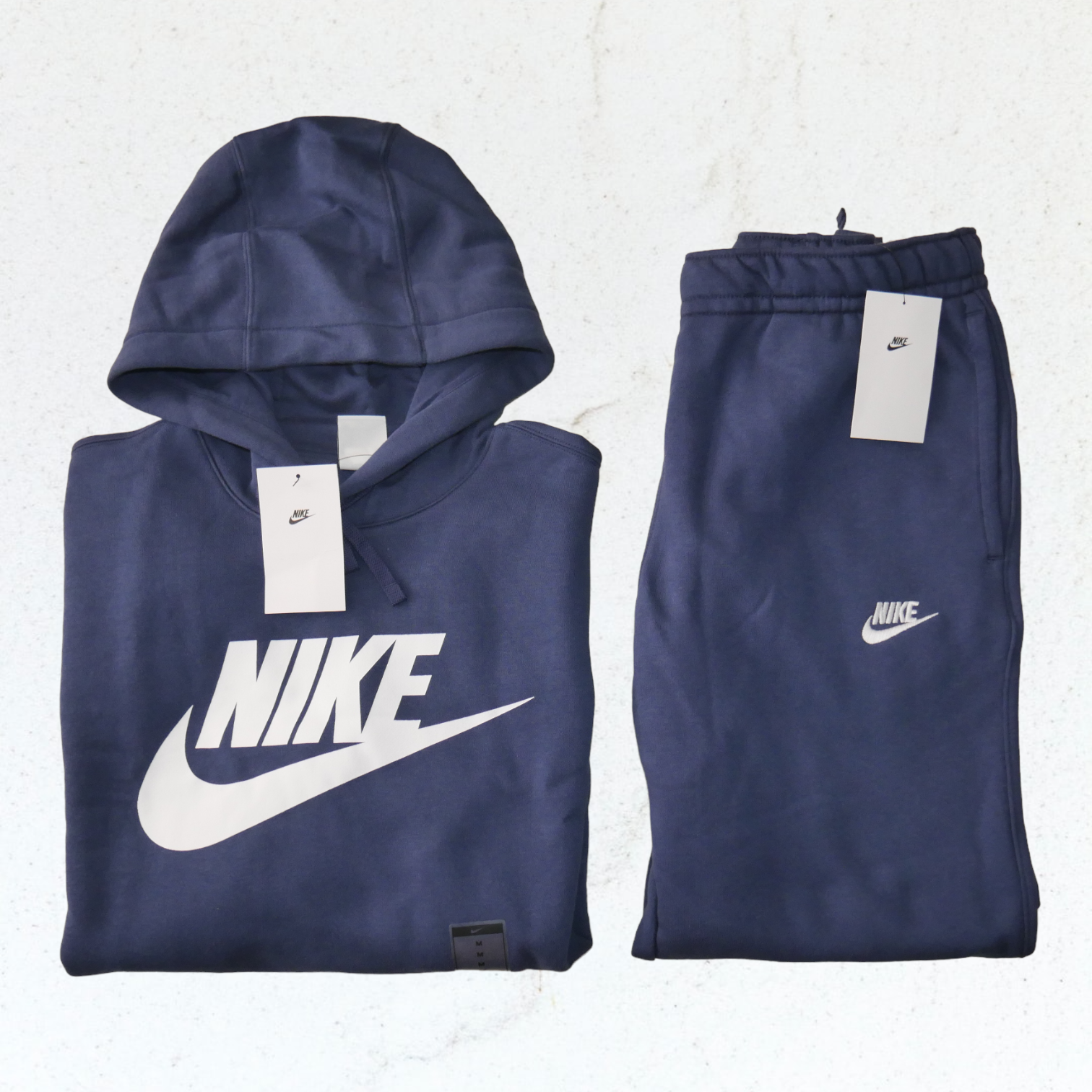 Nike Men's Size XL NSW Club Fleece Sweatsuit Tracksuit Matching Outfit Navy  Blue | eBay